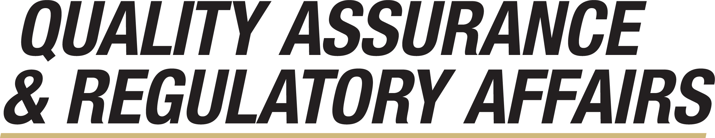 Quality Assurance and Regulator Affairs wordmark