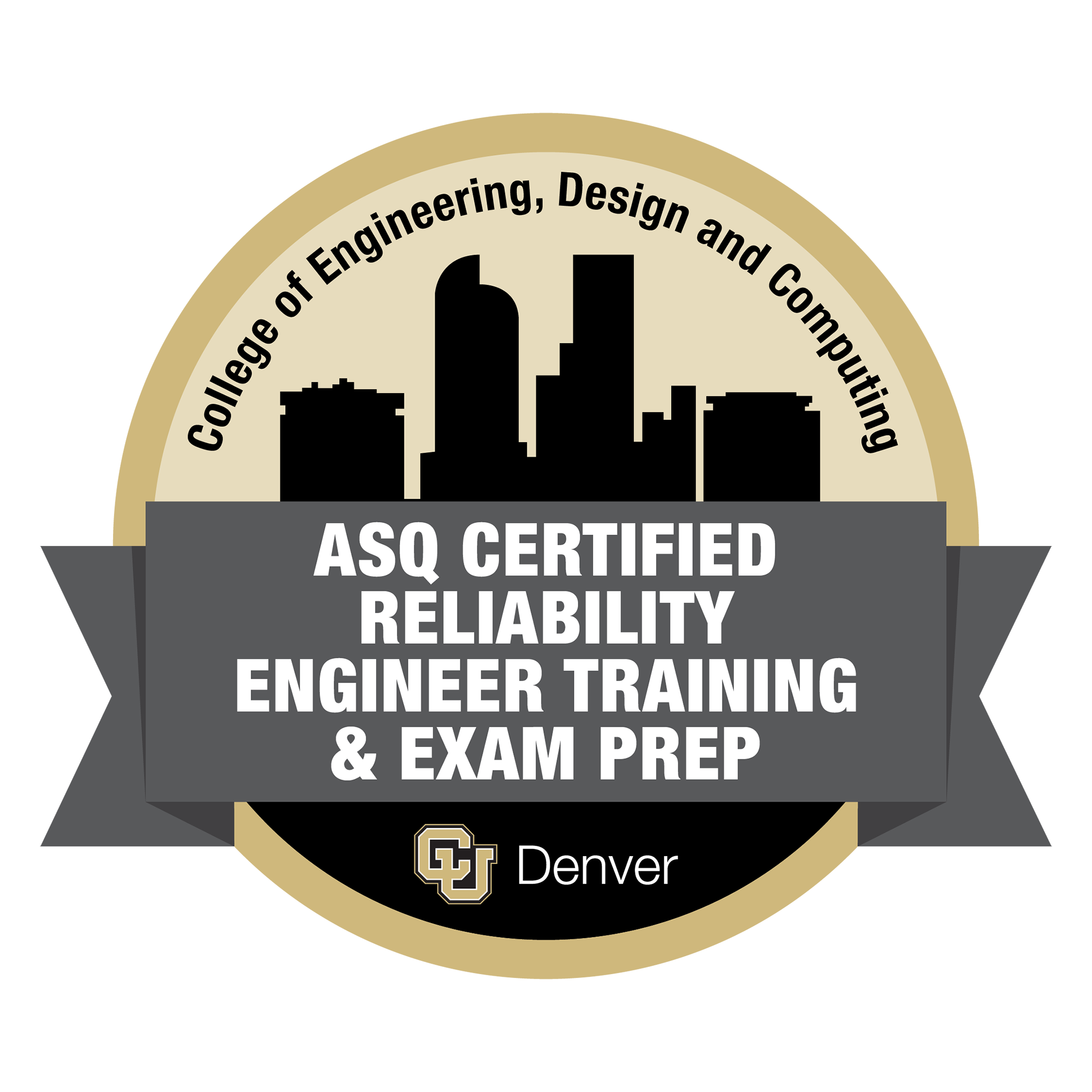 ASQ Certified Reliability Engineer Training & Exam Prep Micro-credential badge
