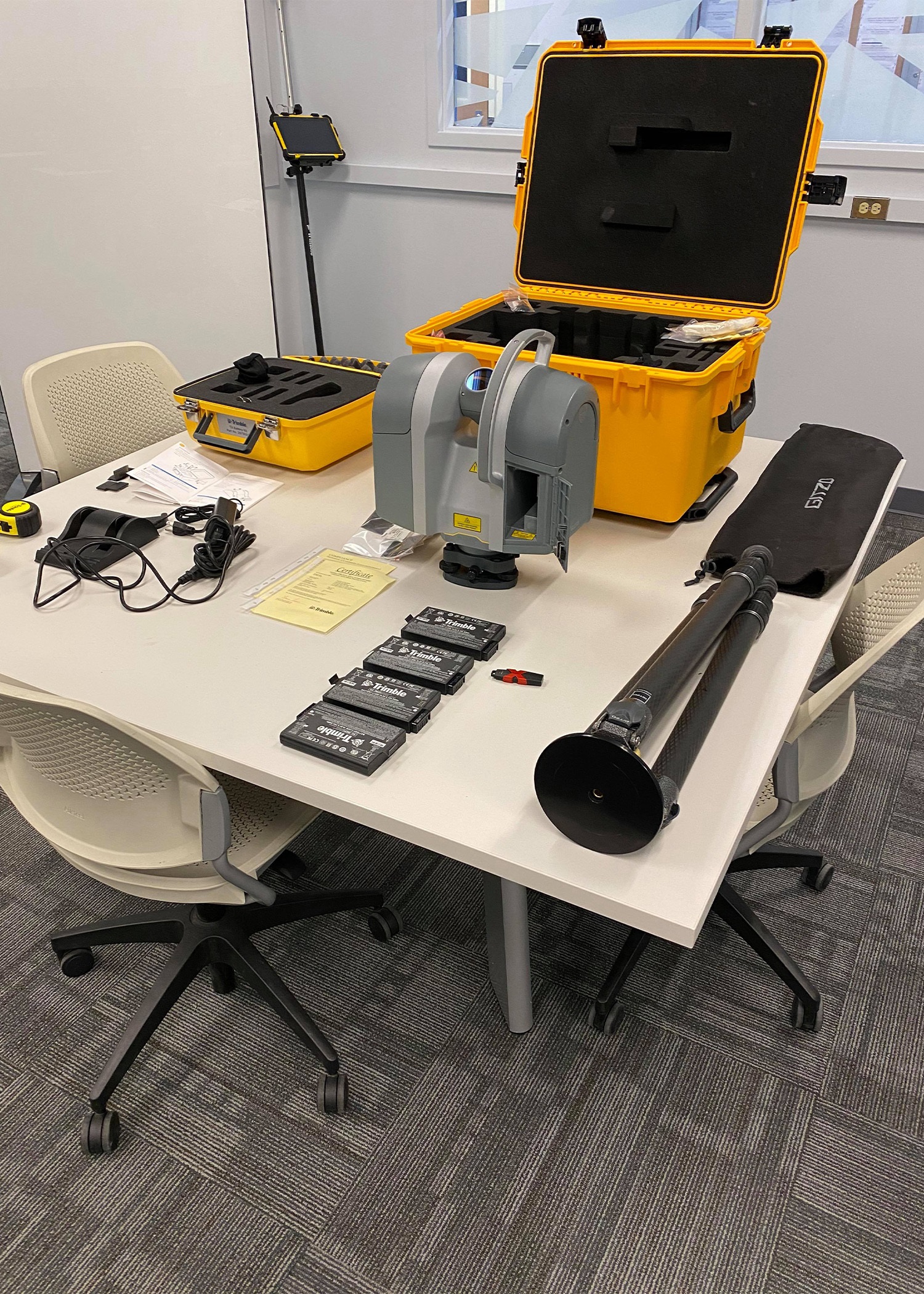 TX8 Laser Scanner unpacked