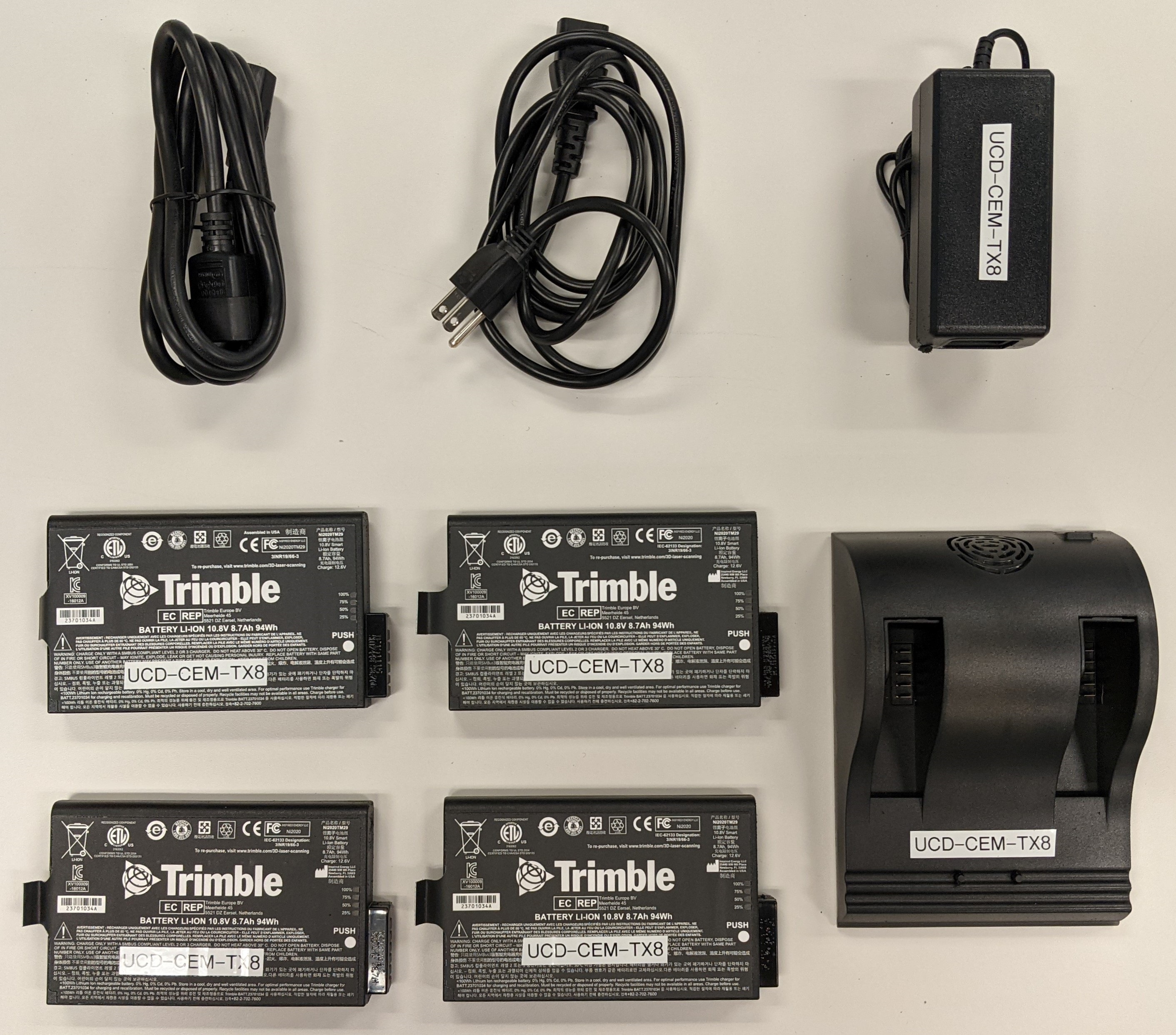 TX8 Battery Kit unpacked